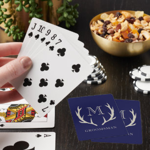 Jeu De Cartes Cadeau personnalisé pour garçons d'honneur, Vert a