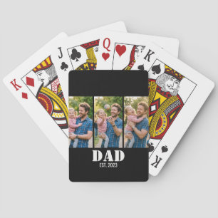 Jeu De Cartes Cadeau personnalisé pour papa - Année de création