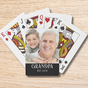 Jeu De Cartes Cadeau photo de l'arrivée de Papi