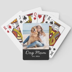 Jeu De Cartes Cadeau photo de maman de chien établie