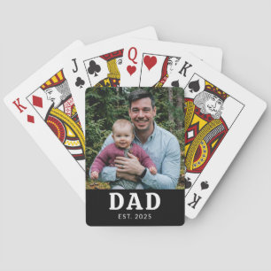 Jeu De Cartes Cadeau photo de papa établi