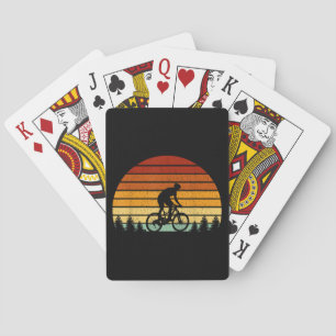 Jeu De Cartes Cadeau VTT Sunset vintage Pour Mountain B