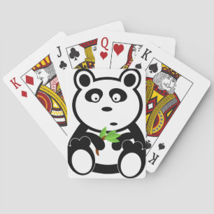 Jeu De Cartes Cadeaux blancs noirs de destin d'ours panda