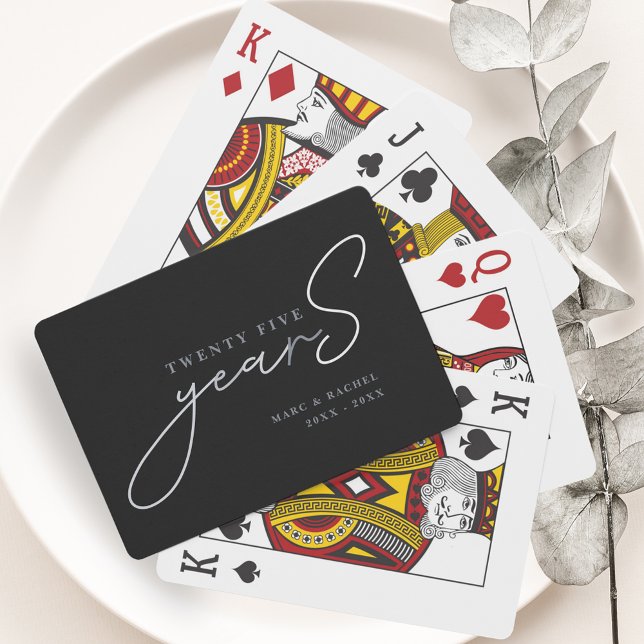Jeu De Cartes Cadeaux de 25e anniversaire de mariage (Créateur téléchargé)