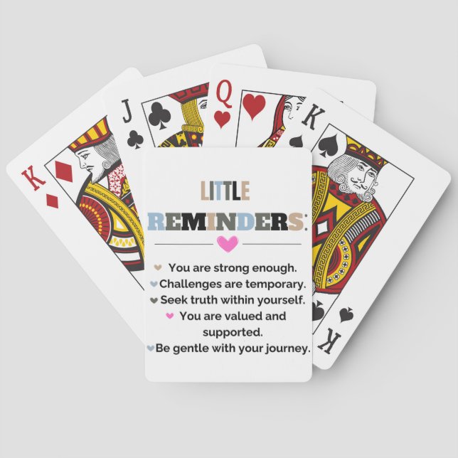 Jeu De Cartes Cadeaux de motivation inspirants Petits rappels (dos)