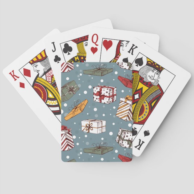 Jeu De Cartes Cadeaux de Noël motif (dos)