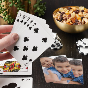 Jeu De Cartes Cadeaux de Noël personnalisés   Photo personnalisé