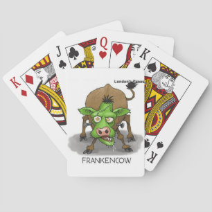 Jeu De Cartes Cadeaux de vache drôle de monstre Halloween