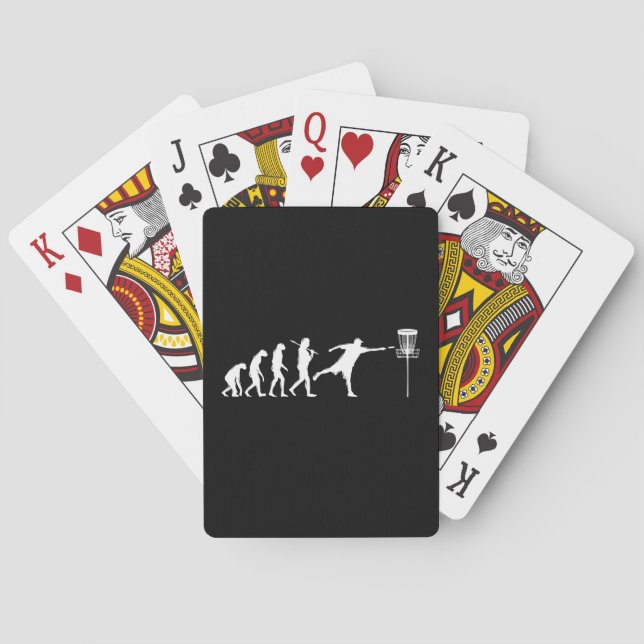 Jeu De Cartes Cadeaux d'évolution de golf sur disque (dos)
