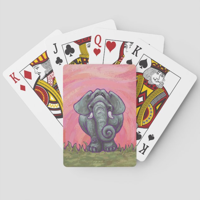 Jeu De Cartes Cadeaux et Accessoires d'Éléphant (dos)