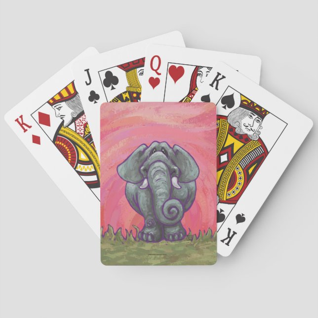 Jeu De Cartes Cadeaux et accessoires éléphants (dos)