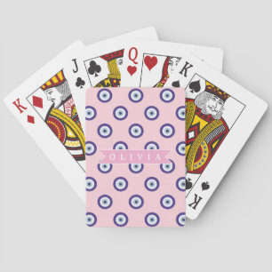 Jeu De Cartes Cadeaux Personnalisés avec Motif d'Oeil Maléfique