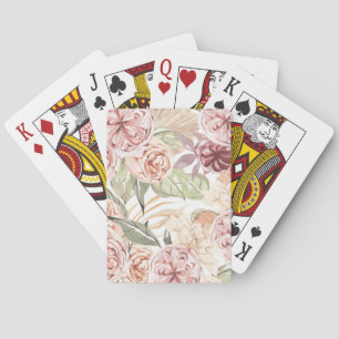 Jeu De Cartes Cadre Floral