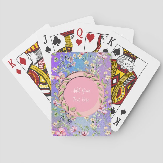 Jeu De Cartes Cadre floral élégant : pour chaque occasion (dos)