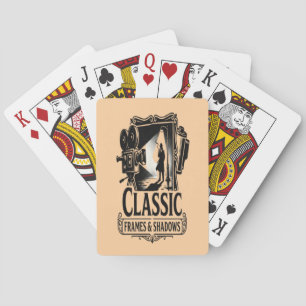 Jeu De Cartes Cadres Classiques & Ombres Vintage Noir Cinema Jou