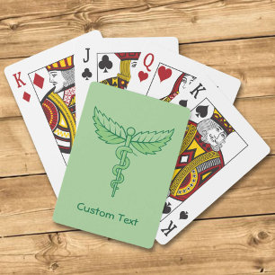 Jeu De Cartes Caduceus avec Feuilles Jouer des cartes