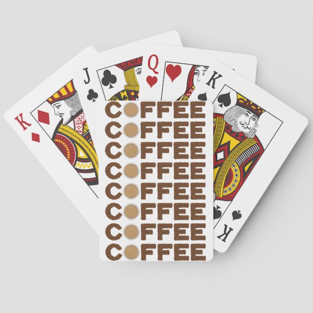 Jeu De Cartes Café à base de grains de café et de boissons (dos)