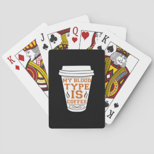 Jeu De Cartes Café Art Mon Sang Est Café