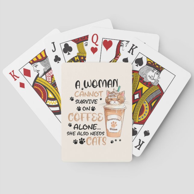 Jeu De Cartes Café & Chats - Cute Kawaii Art (dos)