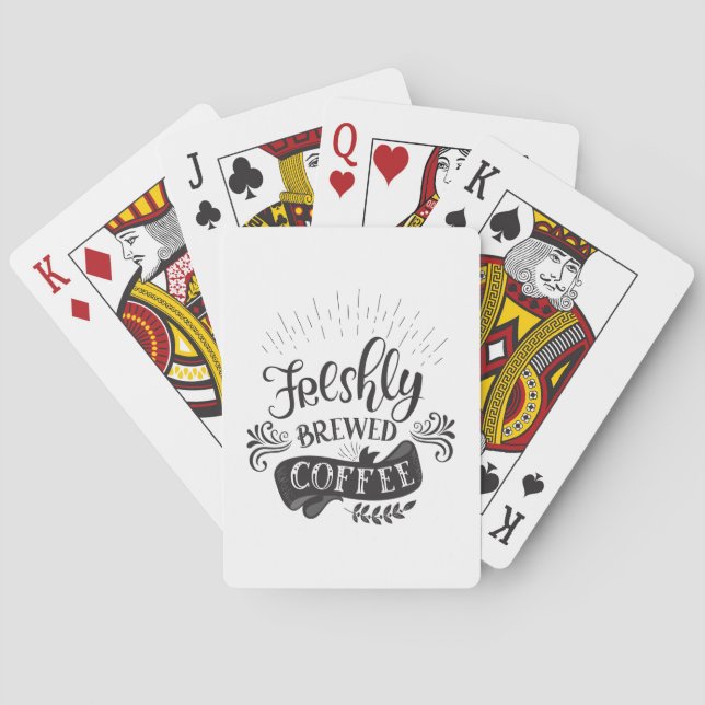 Jeu De Cartes Café Fraîchement Infusé (dos)