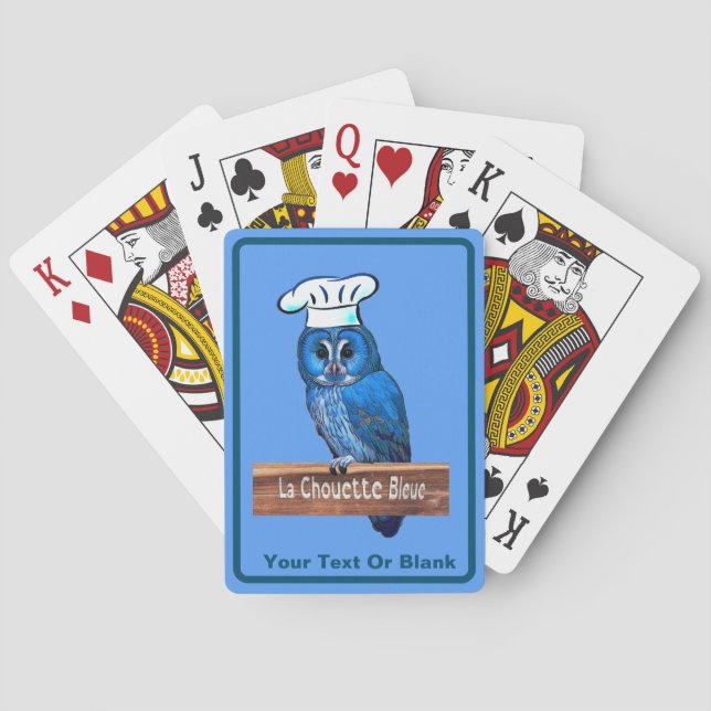 Jeu De Cartes Café La Chouette Bleue (dos)
