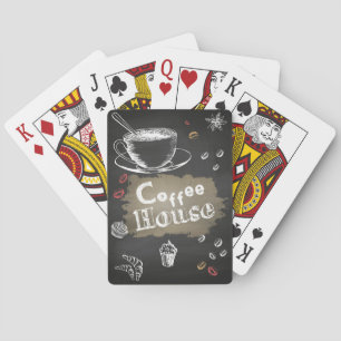 Jeu De Cartes Café Lover Maison de café Blackboard