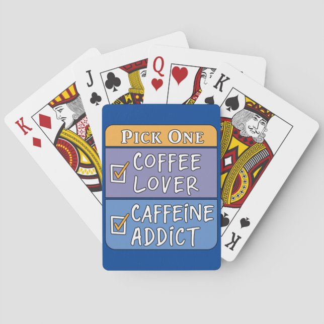 Jeu De Cartes Café ou caféine (dos)