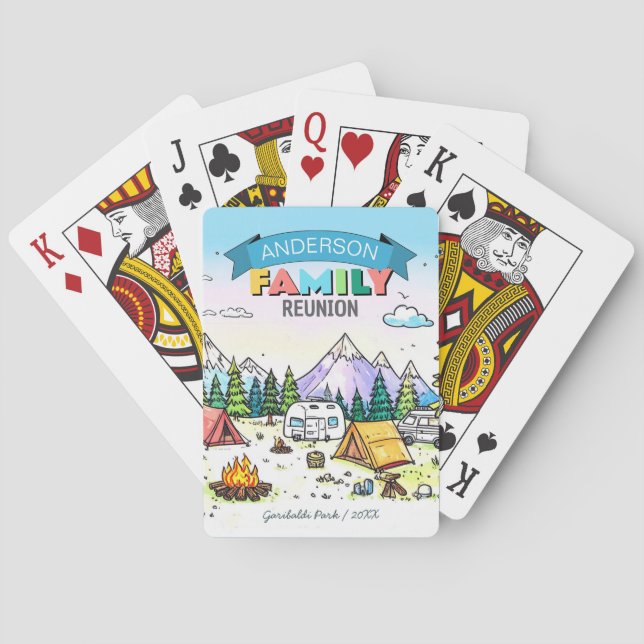 Jeu De Cartes Cafetière de camp familial ID1131 (dos)