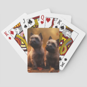 Jeu De Cartes Cairn Terrier Chiot Automne Citrouille de plaisir