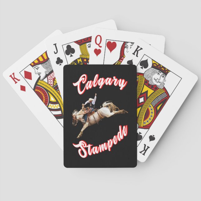Jeu De Cartes Calgary Heure Canada Juillet Riders Calgary Stampe (dos)