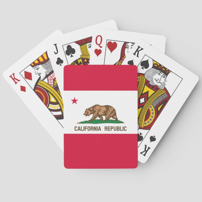 Jeu De Cartes California State Flag Design (dos)