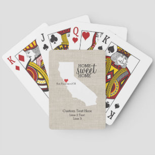 Jeu De Cartes California State Love Home Sweet Home Carte person