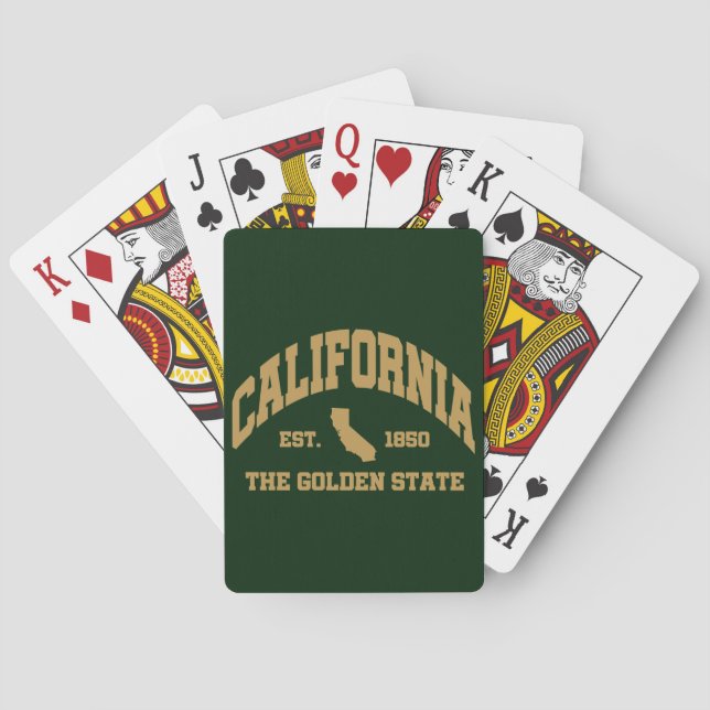 Jeu De Cartes Californie vintage (dos)
