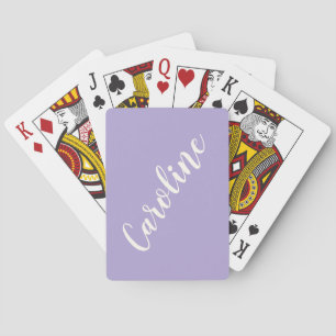 Jeu De Cartes Calligraphie Personnalisée Simple Tendances Lavand