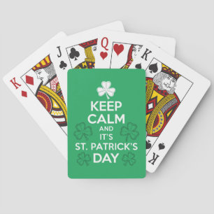 Jeu De Cartes Calme C'est irlandais Jour de la Saint Patrick