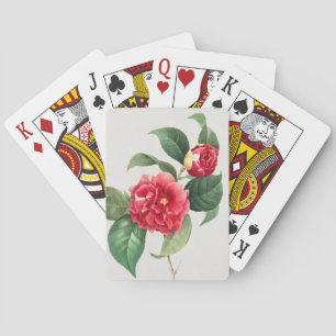 Jeu De Cartes Camélia panaché, Pierre-Joseph Redouté, 1833