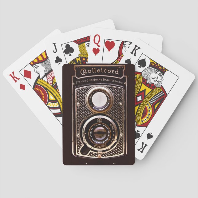 Jeu De Cartes Caméra art déco Rolleicord (dos)