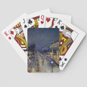 Jeu De Cartes Camille Pissarro - Boulevard Montmartre la nuit