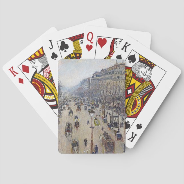 Jeu De Cartes Camille Pissarro - Boulevard Montmartre, matin (dos)
