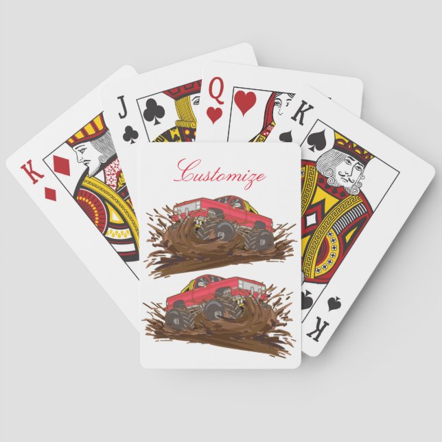 Jeu De Cartes camion à boue 4 roues Thunder_Cove (dos)