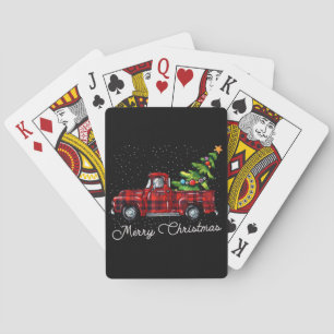 Jeu De Cartes Camion de ramassage de Buffalo Rouge avec char de 