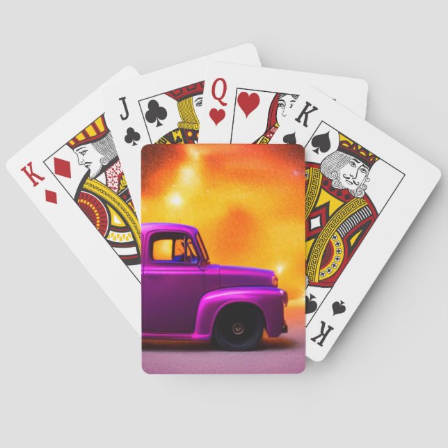 Jeu De Cartes Camion pourpre (dos)