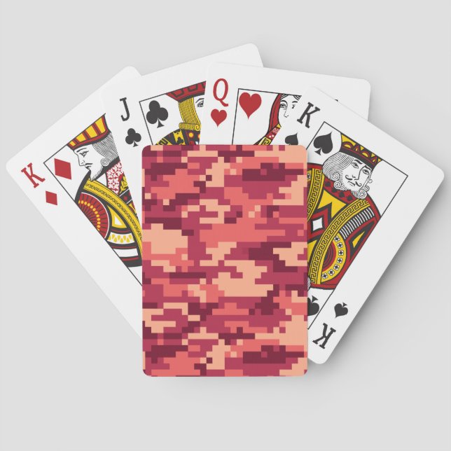 JEU DE CARTES CAMO NUMÉRIQUE DÉSERT MARTIAN / CAMOUFLAGE (dos)