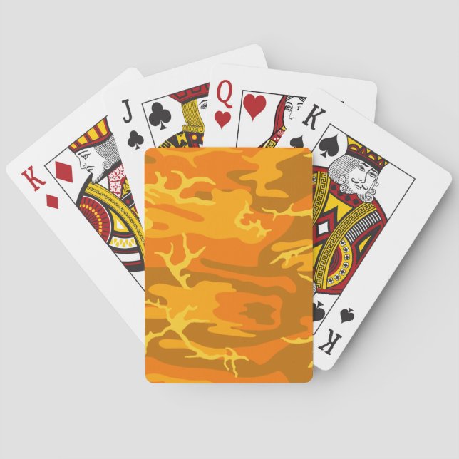 Jeu De Cartes Camo orange (dos)
