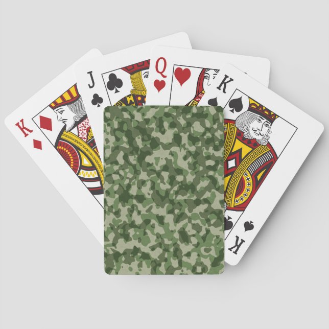 Jeu De Cartes Camo vert (dos)