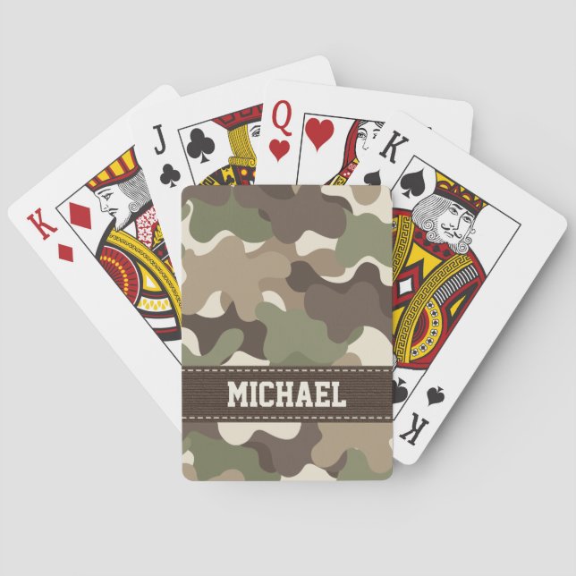 Jeu De Cartes Camouflage Camo Bicycle® Playing Cards (dos)