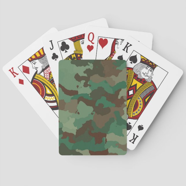 Jeu De Cartes camouflage militaire jouer aux cartes poker (dos)