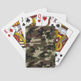 Jeu De Cartes camouflage motif de l'armée