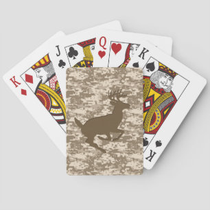 Jeu De Cartes Camouflage numérique du désert Motif de caméra de