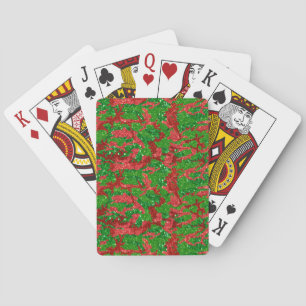Jeu De Cartes Camouflage Parties scintillant Haus De Camo Xmas